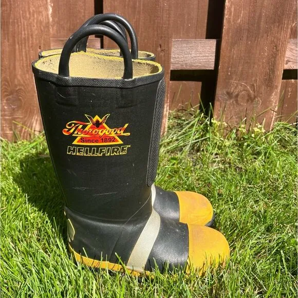 Thorogood Hellfire 807-6001 Insulated Firefighting Boots Men's Sz 6M women’s Sz8