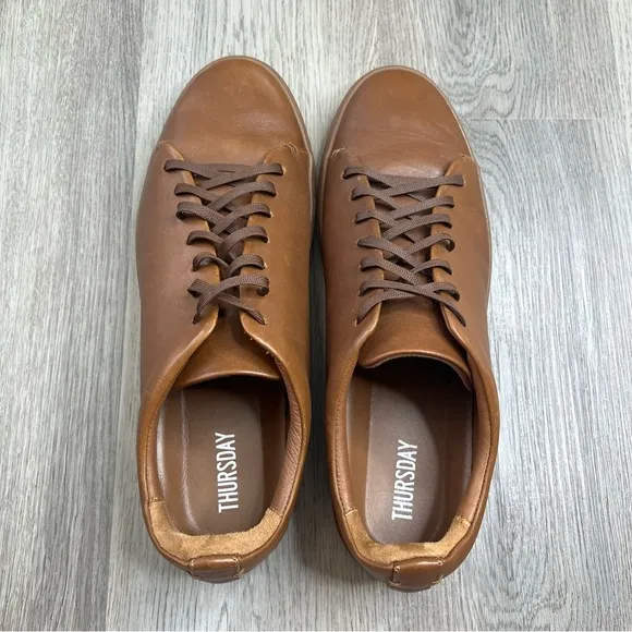 Thursday Boot Co Premier Low Top Shoes Mens Size 15 Brown Leather Casual Hickory