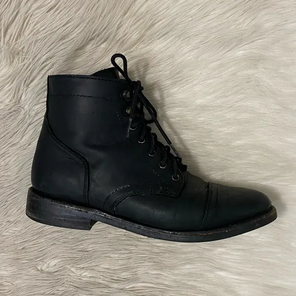 Thursday Boot Company Captain Black Matte Rugged &amp; Resilient Leather Men’s Boots