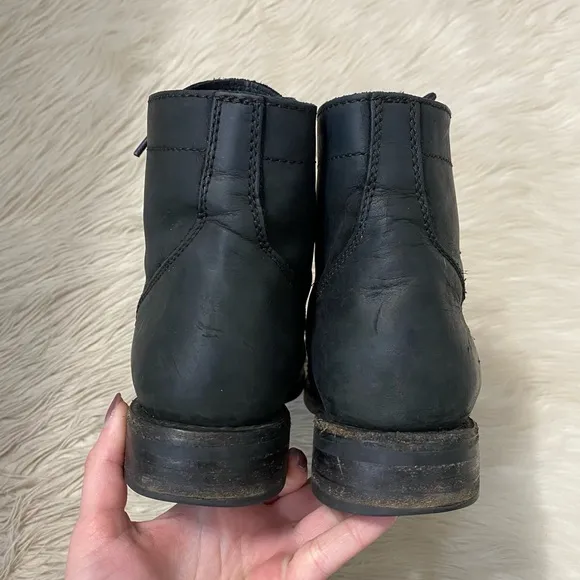 Thursday Boot Company Captain Black Matte Rugged &amp; Resilient Leather Men’s Boots
