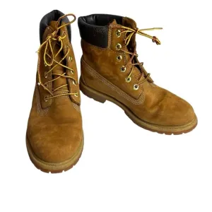Timberland 6 Inch Premium Waterproof Boots in Wheat Suede Women’s Size 9​​​​