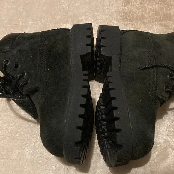 Timberland 6” Premium Black Boots 12807 Toddler 6M