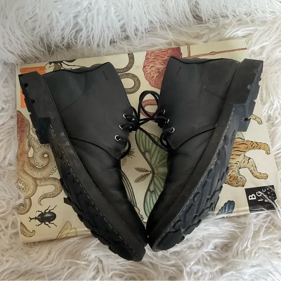 Timberland Belanger‎ EK Black Full Grain Leather Chukka Boots