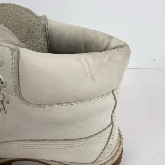 Timberland Boots Primaloft 400 Gram Light Gray Leather Waterproof Mens Size 7.5
