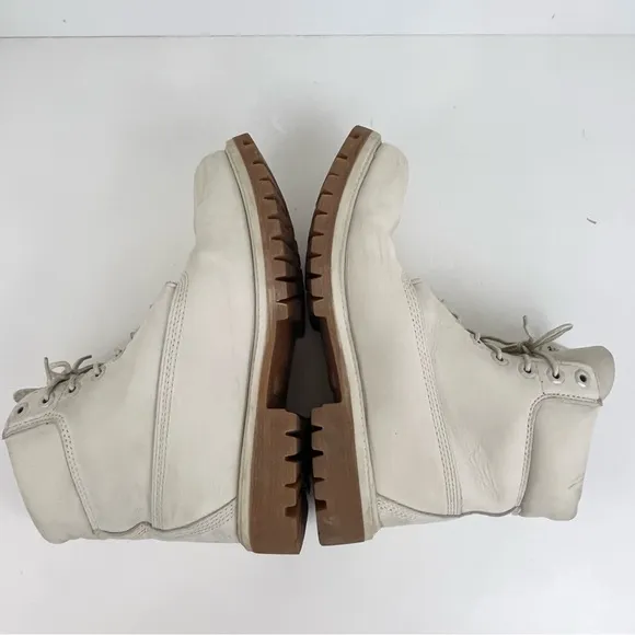 Timberland Boots Primaloft 400 Gram Light Gray Leather Waterproof Mens Size 7.5