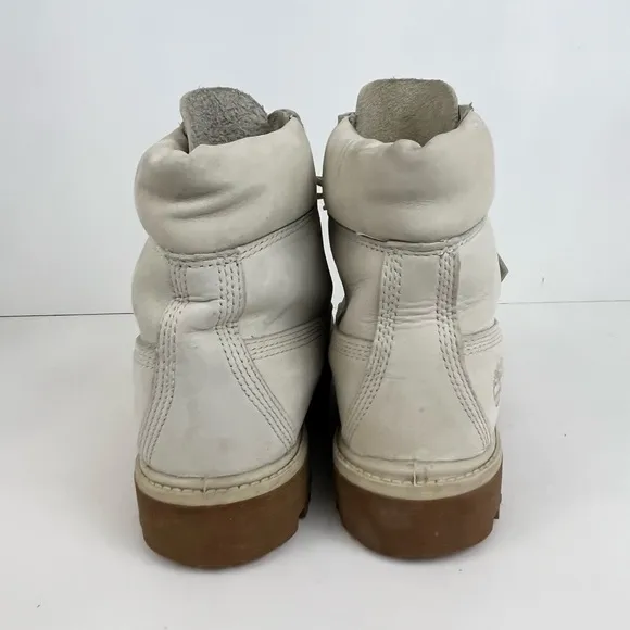 Timberland Boots Primaloft 400 Gram Light Gray Leather Waterproof Mens Size 7.5