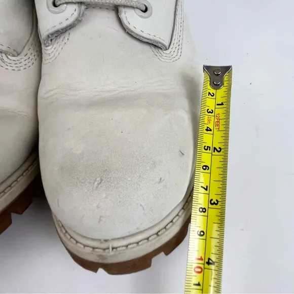 Timberland Boots Primaloft 400 Gram Light Gray Leather Waterproof Mens Size 7.5