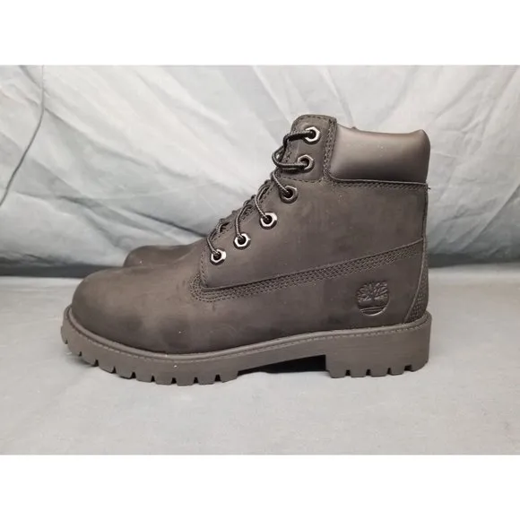 Timberland Boys 6 Inch Premium Waterproof Boots Black Size 4.5 NEW NO BOX!