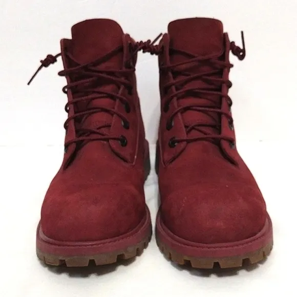 Timberland Cap Toe Grunge Nubuck Waterproof Lug Sole Boots Men's 7, Women's 8.5