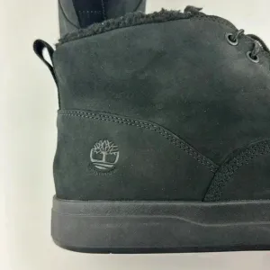 TIMBERLAND CHUKKA BOOTS BLACK SUEDE SZ 12 with FAUX FUR LINING NWOT