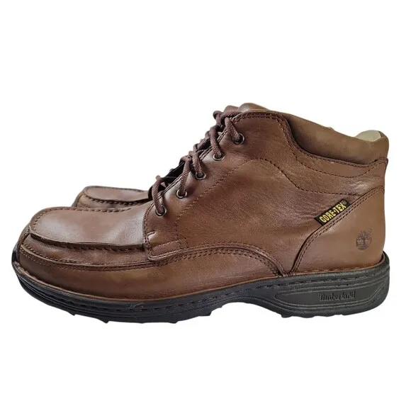 Timberland Chukka Boots Brown Leather Waterproof Gore-Tex 79035 Men's 12