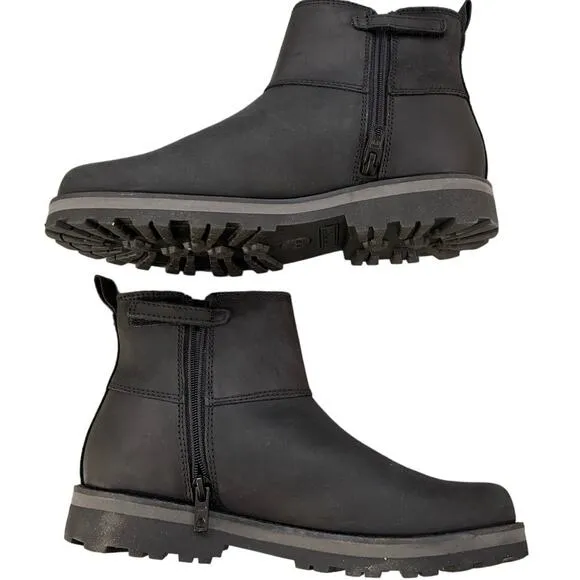 Timberland Courma Kid Chelsea Black Leather Boot Size 5.5Y