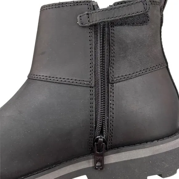 Timberland Courma Kid Chelsea Black Leather Boot Size 5.5Y