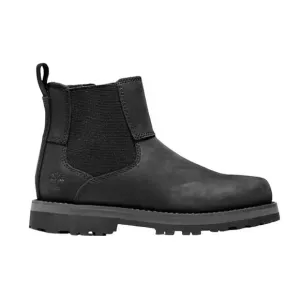 Timberland Courma Kid Chelsea Black Leather Boot Size 5.5Y
