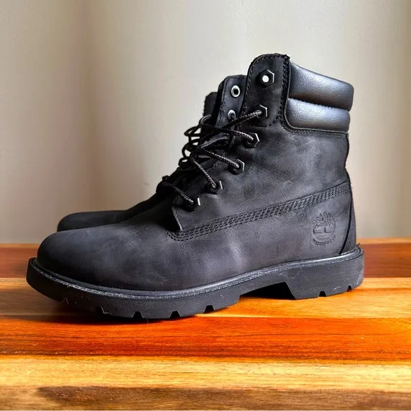 Timberland Linden Woods Black Waterproof Leather Boots Women’s Size 7.5 Lug Sole