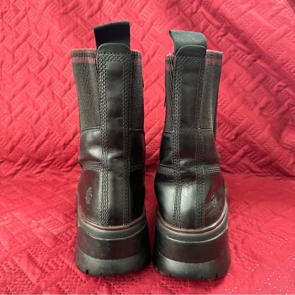 Timberland Malynn Women's Black Leather Side Zip Waterproof Boots A2D78 W10