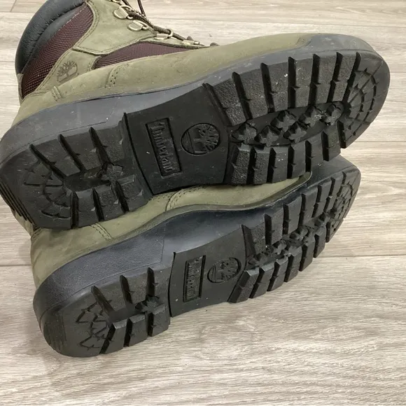 Timberland Men's 6&quot; Field Boot &quot;Beef and Broccoli&quot; Green/brown Waterproof size 8