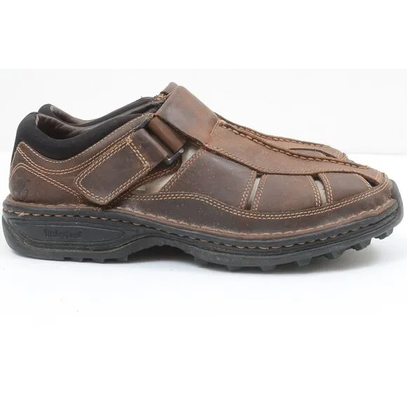 Timberland Men's 9 Altamont Fisherman Leather Sandal Beach Vacation Hiking