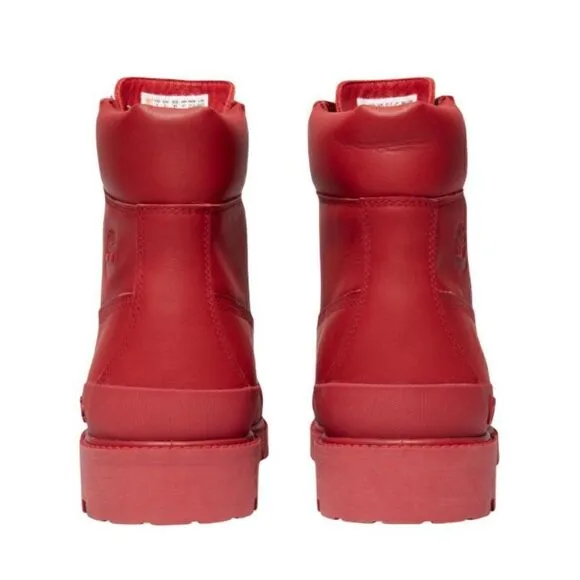 Timberland Men's Bee Line Premium Waterproof Rubber Toe Boots Red NEW IN BOX
