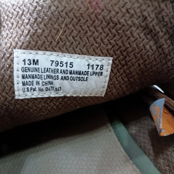 Timberland Men's Brown Leather Woven Sandals 13.5