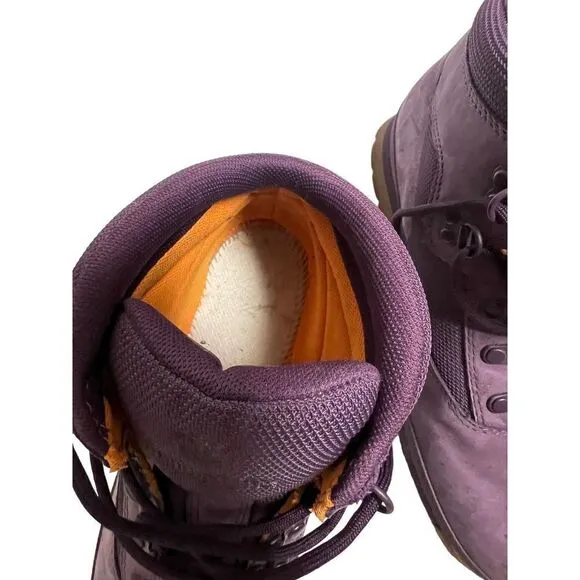 TIMBERLAND PURPLE SUEDE BOOTS GIRLS SIZE 7