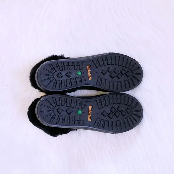 Timberland Skyla Bay Fleece Fold Down Black Sneaker Boots