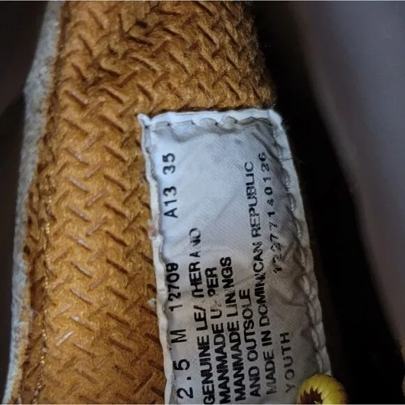 Timberland suede leather 6 inch Boots camel tan Boy 200 gram Size 12.5M