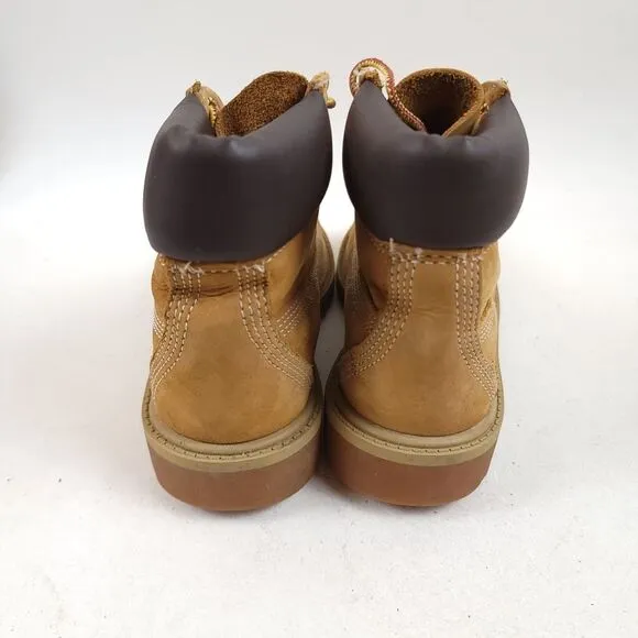 Timberland suede leather 6 inch Boots camel tan Boy 200 gram Size 12.5M