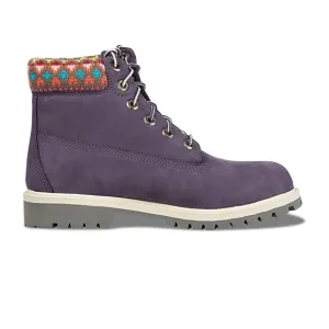 TIMBERLAND Waterproof Boots Nubuck Purple Sweater TB009595R Women's 7 or 6Y