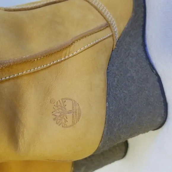 Timberland Wedge Suede Fur Boots Size 6.5