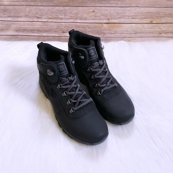 Timberland Women’s MT. Maddsen Waterproof Mid Hiker Black Boots