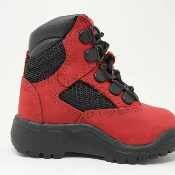 Timberland Youth's 6&quot; Premium Field Waterproof Boots Ruby  A1RNB  Size : 4
