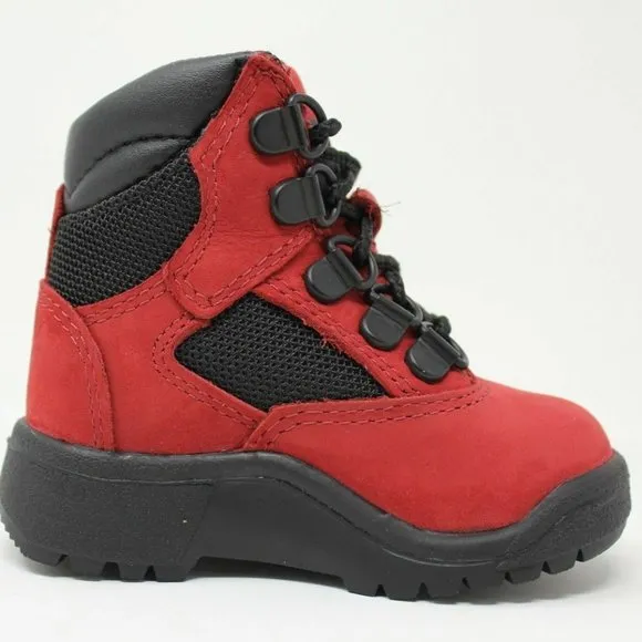 Timberland Youth's 6&quot; Premium Field Waterproof Boots Ruby  A1RNB  Size : 4