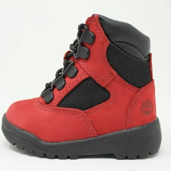 Timberland Youth's 6&quot; Premium Field Waterproof Boots Ruby  A1RNB  Size : 4