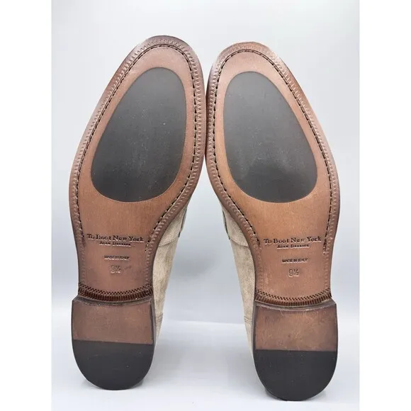 TO BOOT NEW YORK Men's Corvo Apron Toe Loafers Shoes, Marmota, Size 9.5 M