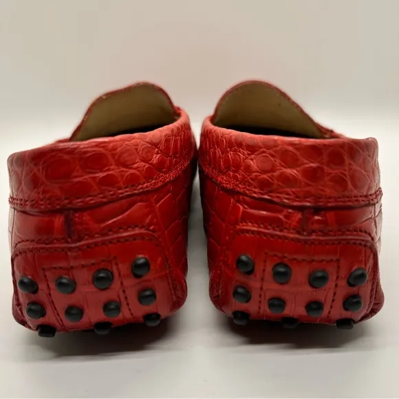 Tod’s Alligator Crocodile Drivers Loafers Shoes size‎ 36- US Size 6
