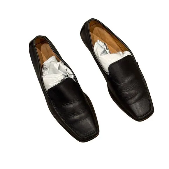 TOD’S Gommino Driving Leather Black Loafers Women’s Size 7.5 Made In Italy