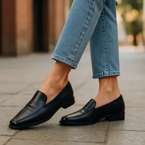 TOD’S Gommino Driving Leather Black Loafers Women’s Size 7.5 Made In Italy