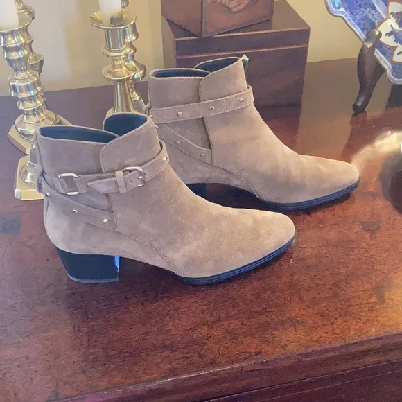 Tod’s Suede Studded Ankle Boots
