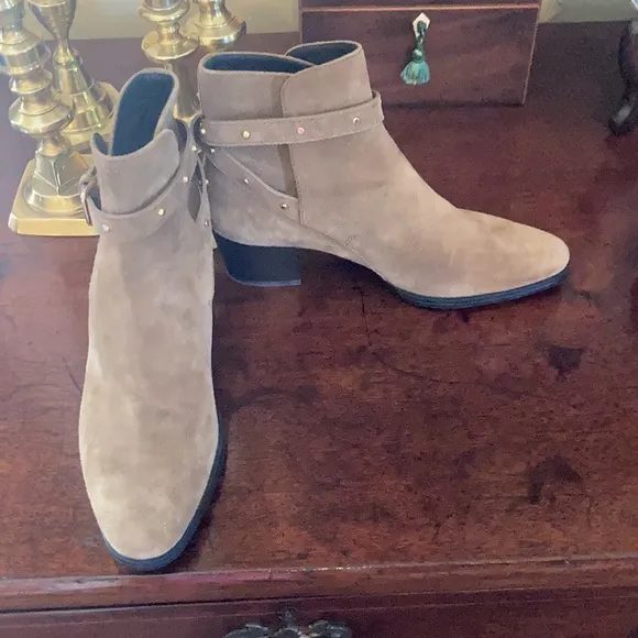 Tod’s Suede Studded Ankle Boots