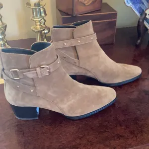 Tod’s Suede Studded Ankle Boots