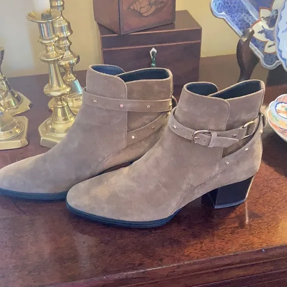 Tod’s Suede Studded Ankle Boots