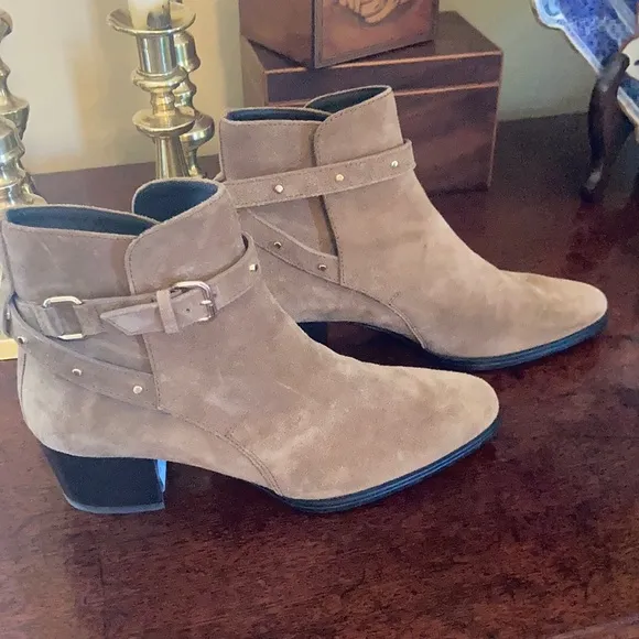 Tod’s Suede Studded Ankle Boots