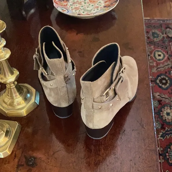 Tod’s Suede Studded Ankle Boots