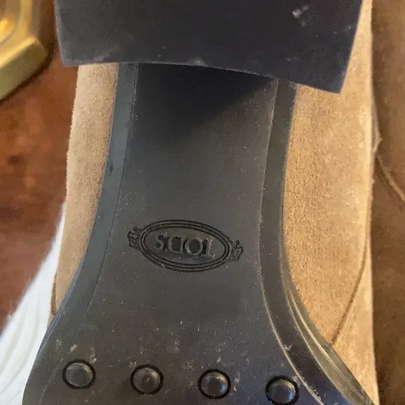 Tod’s Suede Studded Ankle Boots