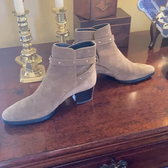 Tod’s Suede Studded Ankle Boots