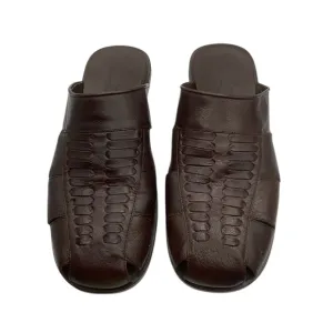 Tommy Bahama Men's Brown Leather Slip-On Shoes size 13