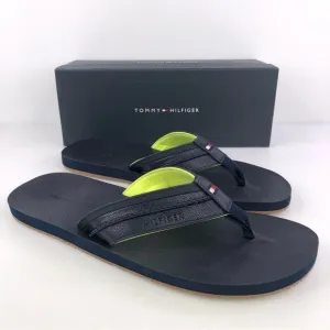 TOMMY Hilfiger Dembo Mens Flip Flop Sandals Blue Stylish &amp; Comfortable