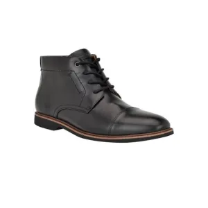 TOMMY HILFIGER Mens Black Rawstin Cap Toe Lace-Up Dress Chukka Boots 9 M