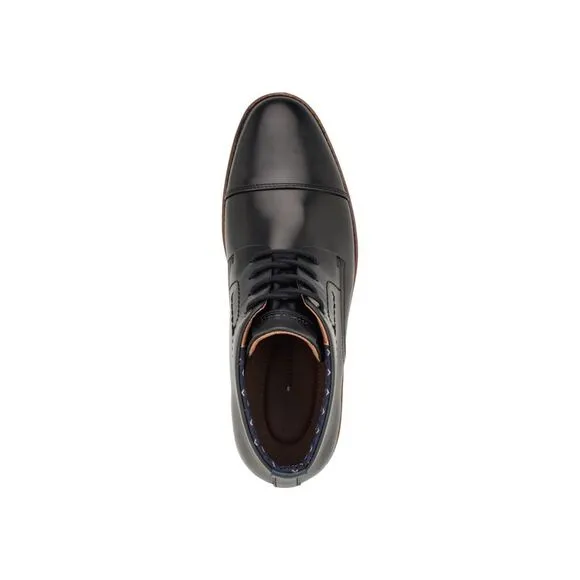 TOMMY HILFIGER Mens Black Rawstin Cap Toe Lace-Up Dress Chukka Boots 9 M
